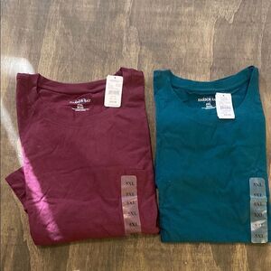 Harbor Bay Blue and Red Short Sleeve Tees